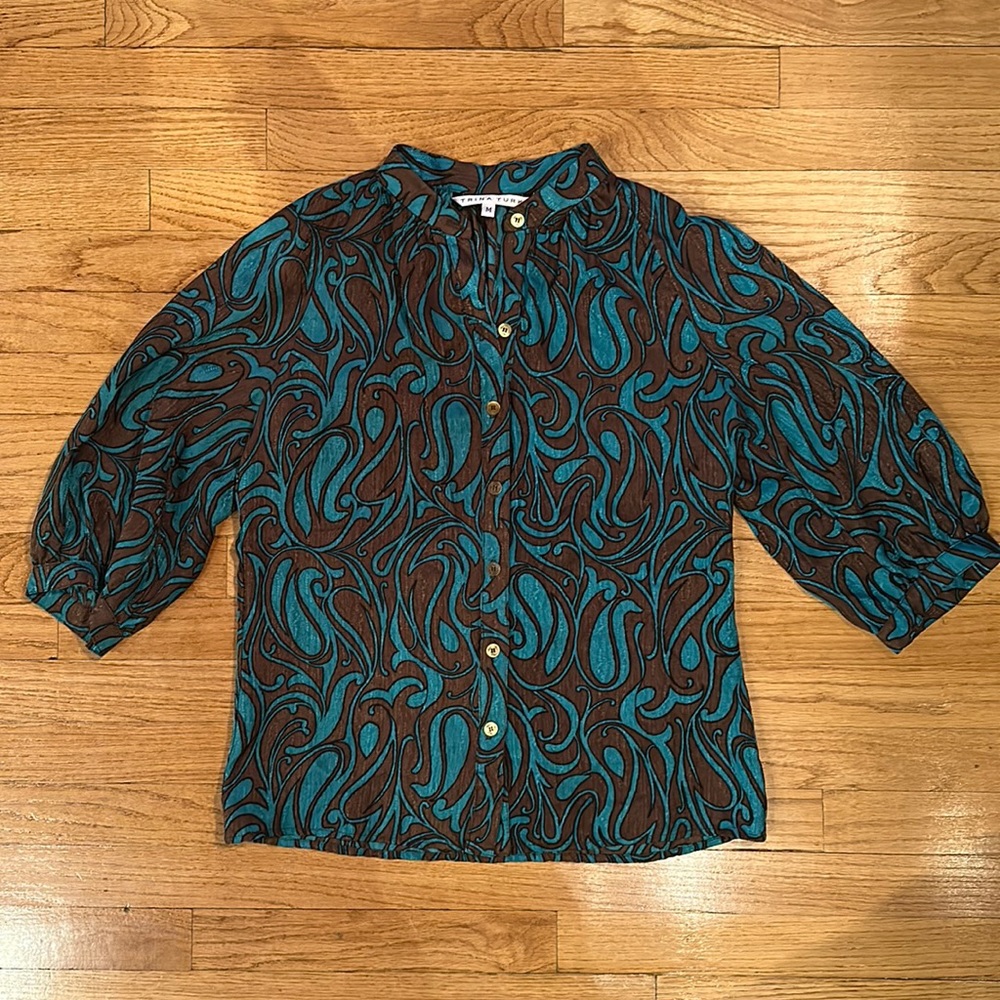 Trina Turk Silk Blouse size: M